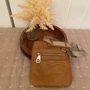 MICHAEL Michael Kors Tan Travel Crossbody Bag